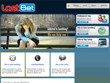 Tablet Screenshot of lostbet.com
